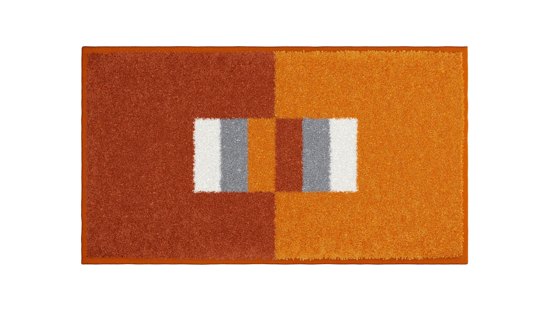 BADEMATTE Orange 65/115 cm  - Orange, Basics, Kunststoff/Textil (65/115cm) - Grund