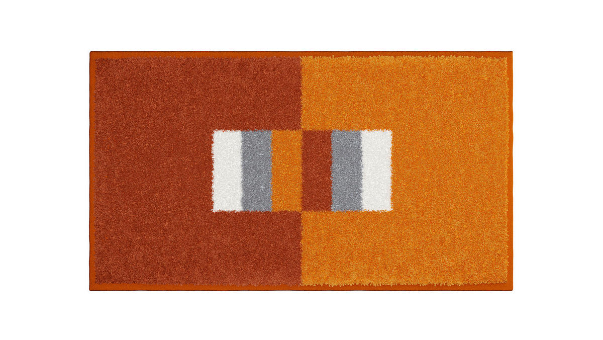 KOUPELNOVÁ PŘEDLOŽKA, 65/115 cm - oranžová, Basics, textil/plast (65/115cm) - Grund