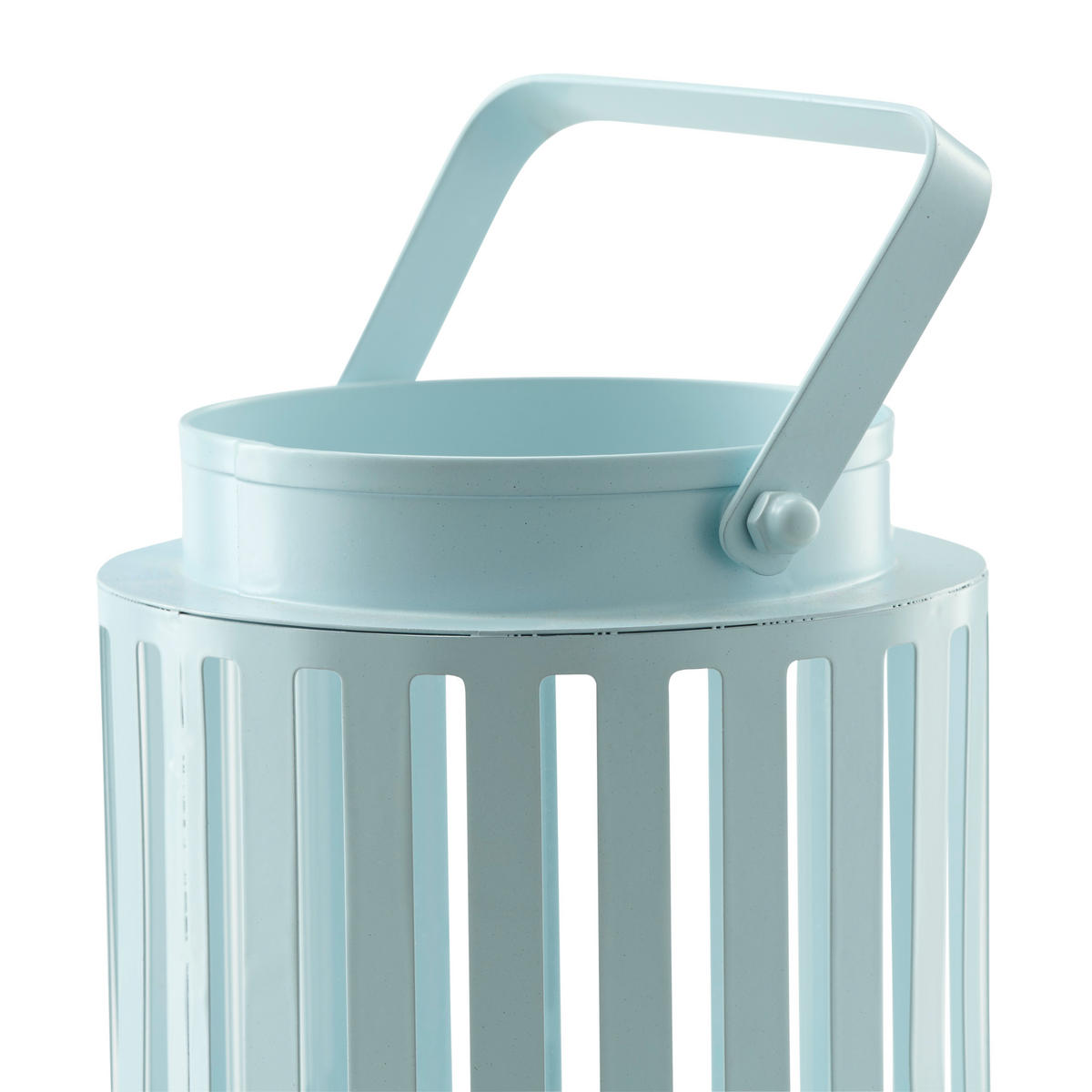 LATERNE - Pastellblau, Basics, Metall (12/17cm)