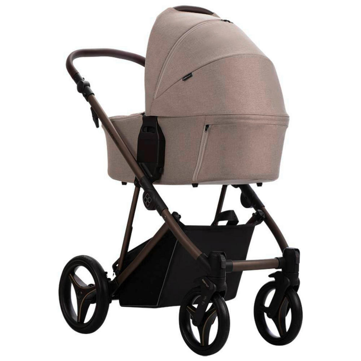 KOLICA ZA SPAVANJE   - bež/mokka, Basics, metal/tekstil (99/61/121cm) - BEBETTO