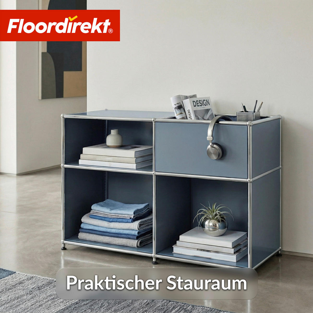 SIDEBOARD Concept Epure MK-030 88/65/40 cm  - Grau, Basics, Metall (88/65/40cm) - Floordirekt