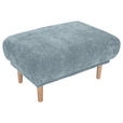 HOCKER Flachgewebe Blau  - Blau, KONVENTIONELL, Holz/Textil (88/49/62cm) - Carryhome