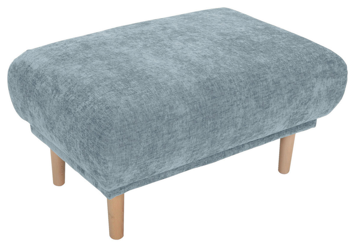HOCKER Flachgewebe Blau  - Blau, KONVENTIONELL, Holz/Textil (88/49/62cm) - Carryhome