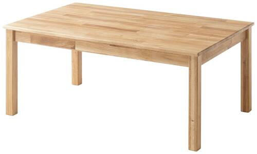 COUCHTISCH Wildeiche massiv rechteckig Naturfarben 105/65/45 cm  - Naturfarben, Basics, Holz (105/65/45cm) - MID.YOU