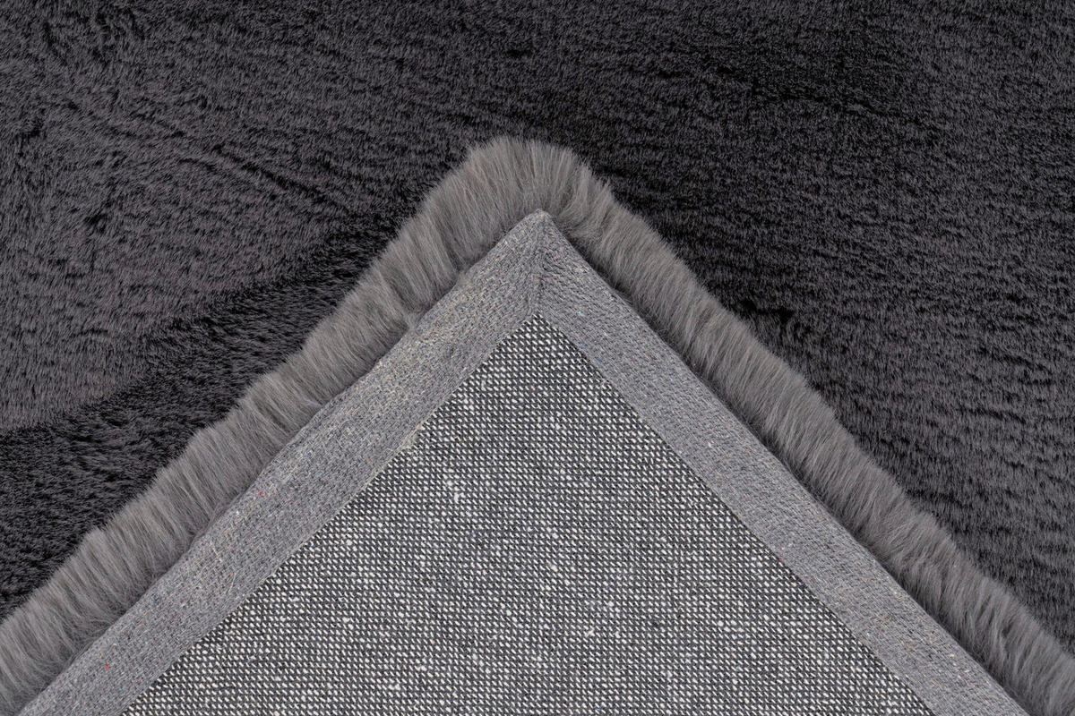HOCHFLORTEPPICH 200/290 cm Graphitfarben rechteckig  - Graphitfarben, Basics, Textil (200/290cm) - Kayoom