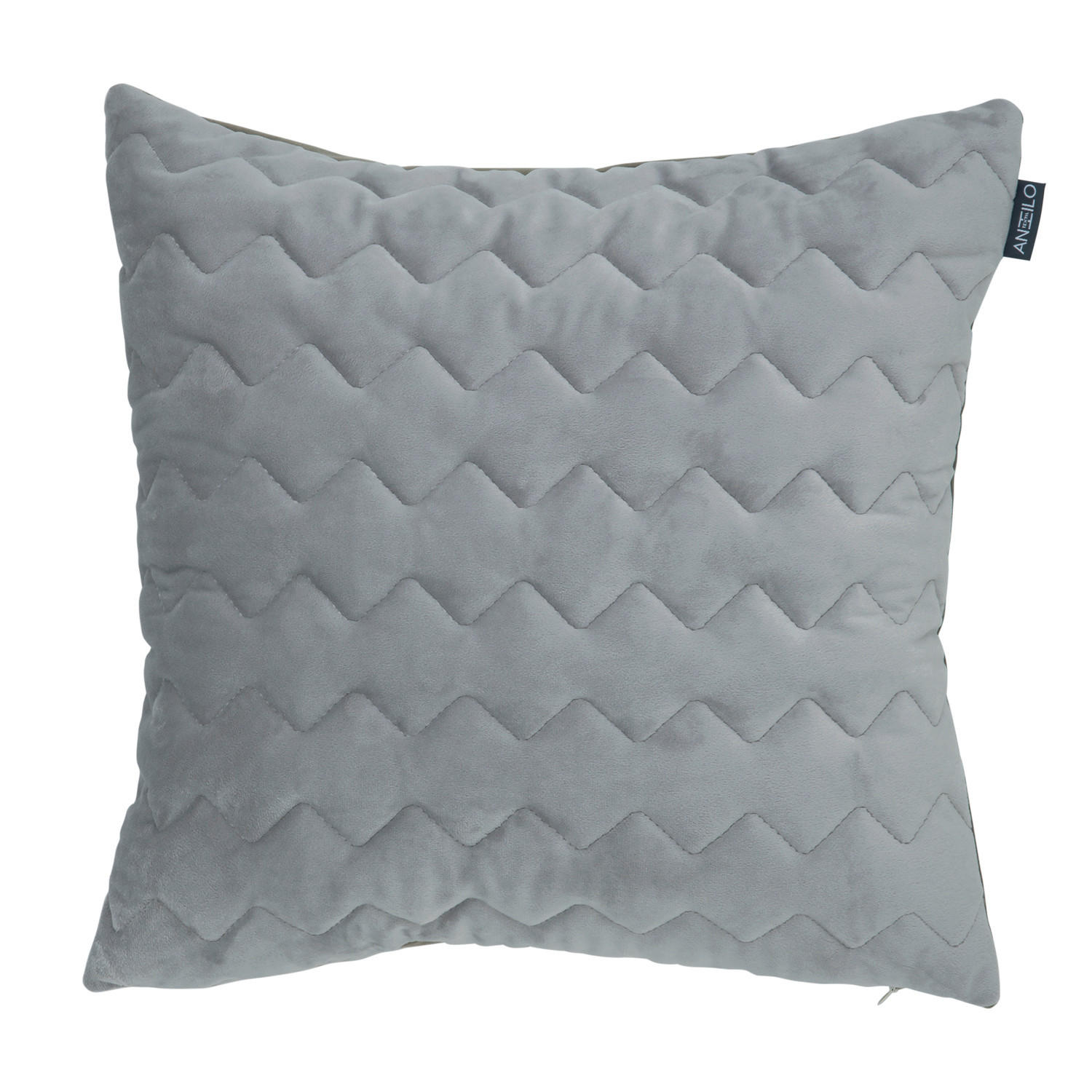 JASTUČNICA ZA PROŠIVENI JASTUK 50/50 cm  - siva, Konvencionalno, tekstil (50/50cm)