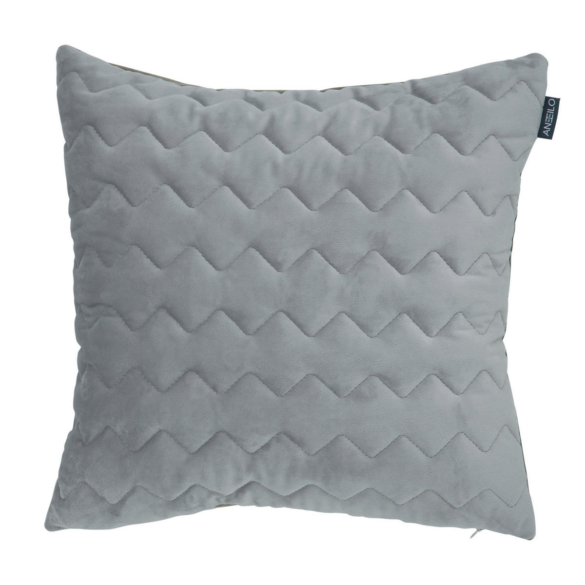 JASTUČNICA ZA PROŠIVENI JASTUK 50/50 cm  - siva, Konvencionalno, tekstil (50/50cm)