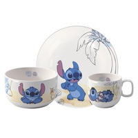 KINDERGESCHIRRSET Disney Stitch 3-teilig  - Multicolor, Basics, Keramik (26,6/13,3/23,2cm) - Villeroy & Boch