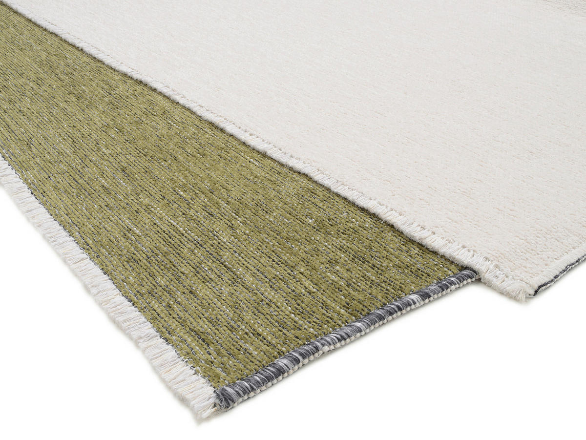 FLACHWEBETEPPICH 140/200 cm Creme, Grün  - Creme/Grün, Design, Textil (140/200cm) - Novel