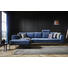 WOHNLANDSCHAFT in Textil Blau - Blau/Schwarz, Design, Textil/Metall (230/319cm) - Lomoco WOHNLANDSCHAFT in Textil Blau - Blau/Schwarz, Design, Textil/Metall (230/319cm) - Lomoco