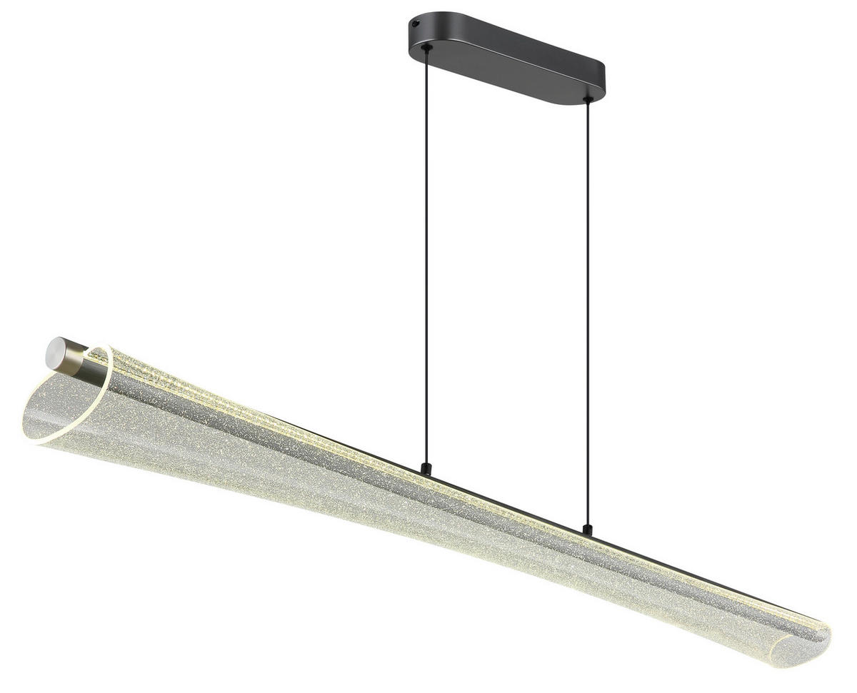 LED-HÄNGELEUCHTE 121/13,5/120 cm  - Klar/Anthrazit, Design, Kunststoff/Metall (121/13,5/120cm) - Globo