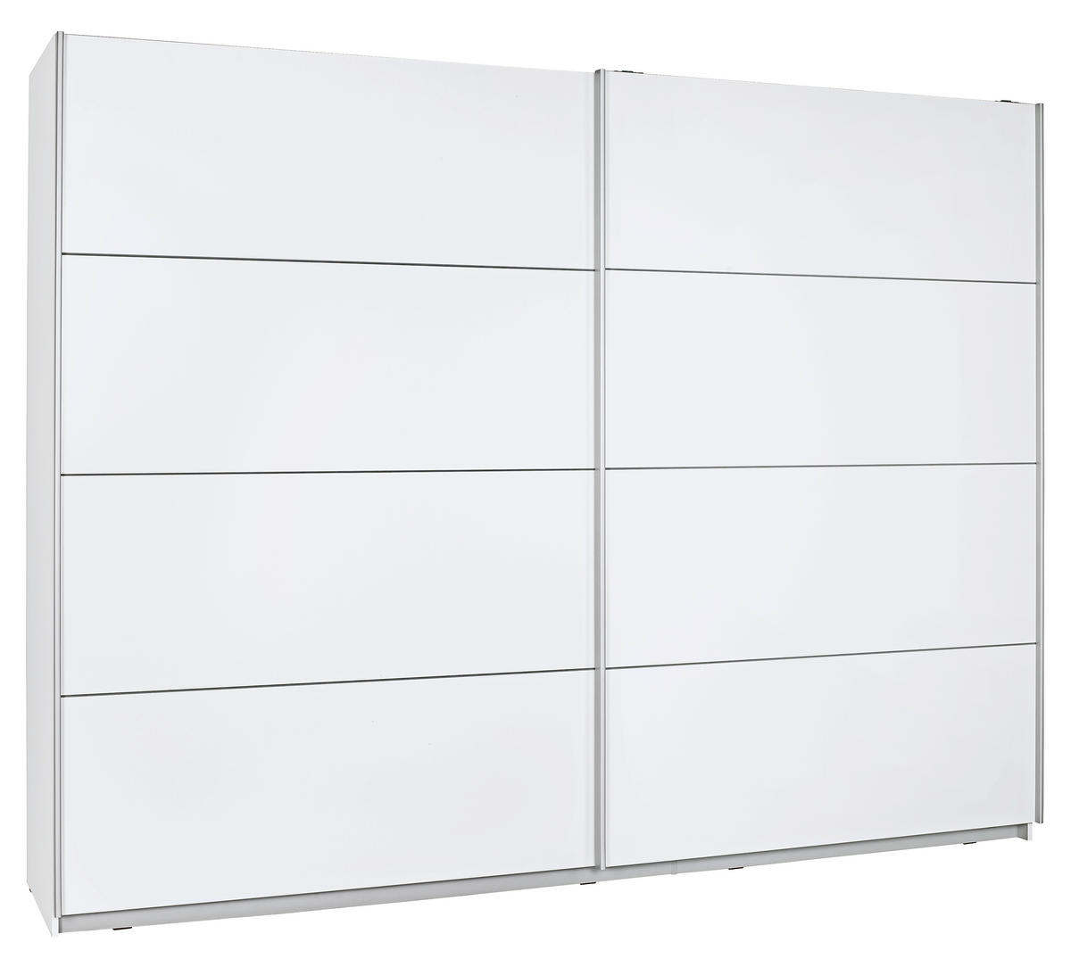 SKŘÍŇ S POSUVNÝMI DVEŘMI, bílá, 220/210/61 cm - bílá/barvy stříbra, Design, kov/kompozitní dřevo (220/210/61cm) - Ti'me