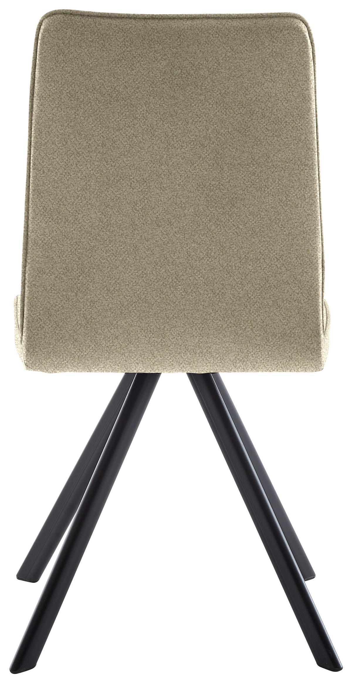 STUHL   Webstoff  Schwarz, Beige  - Beige/Schwarz, Design, Textil/Metall (47/92/60cm) - Cantus