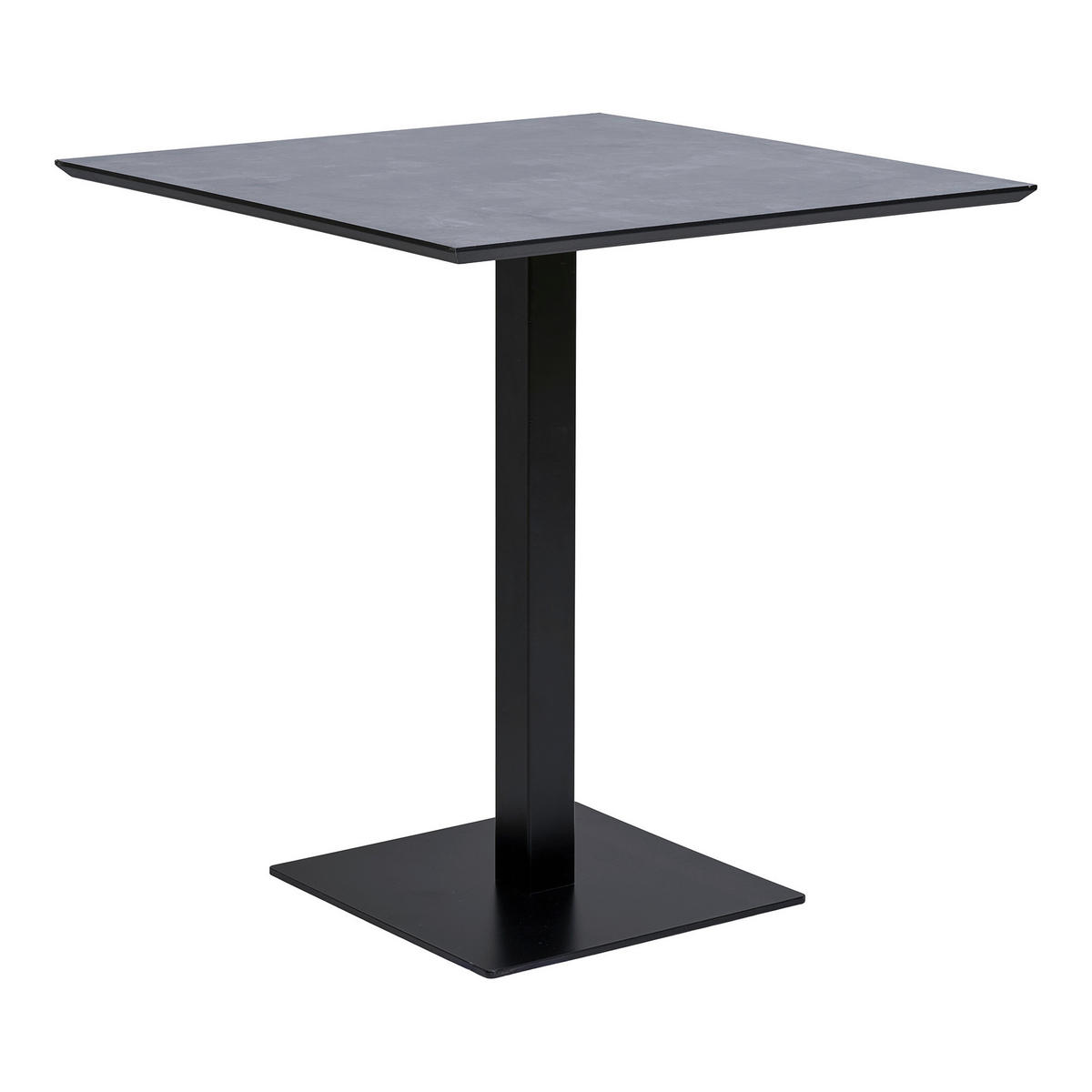 BISTROTISCH Grau  - Schwarz/Grau, MODERN, Holzwerkstoff/Metall (70/75/70cm) - MID.YOU