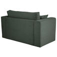 JUGEND- UND KINDERSOFA  in Cord Dunkelgrün  - Dunkelgrün/Schwarz, KONVENTIONELL, Textil (136/78/72cm) - Xora