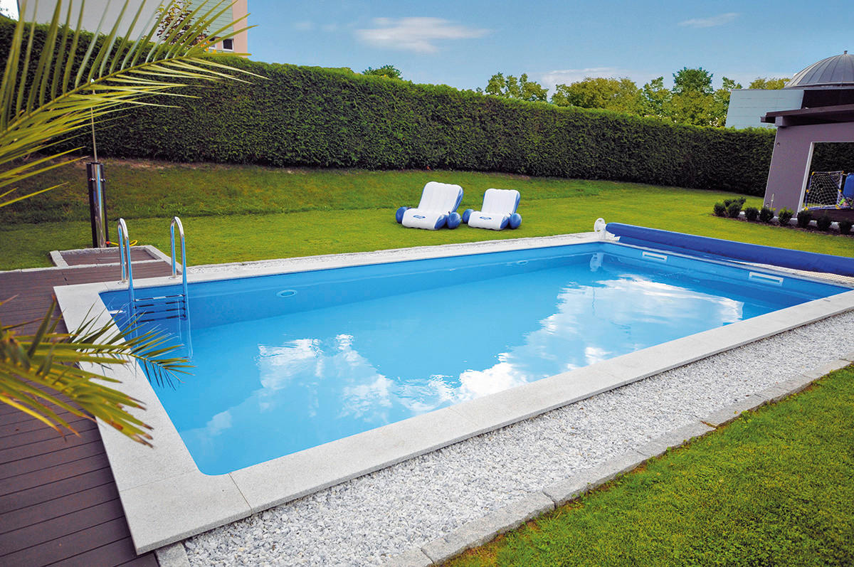 POOL KWAD 600/300/150 cm  - Weiß, MODERN, Kunststoff (600/300/150cm)
