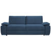 SCHLAFSOFA Cord Blau, Dunkelblau  - Chromfarben/Blau, Design, Kunststoff/Textil (258/100/148cm) - Stylife