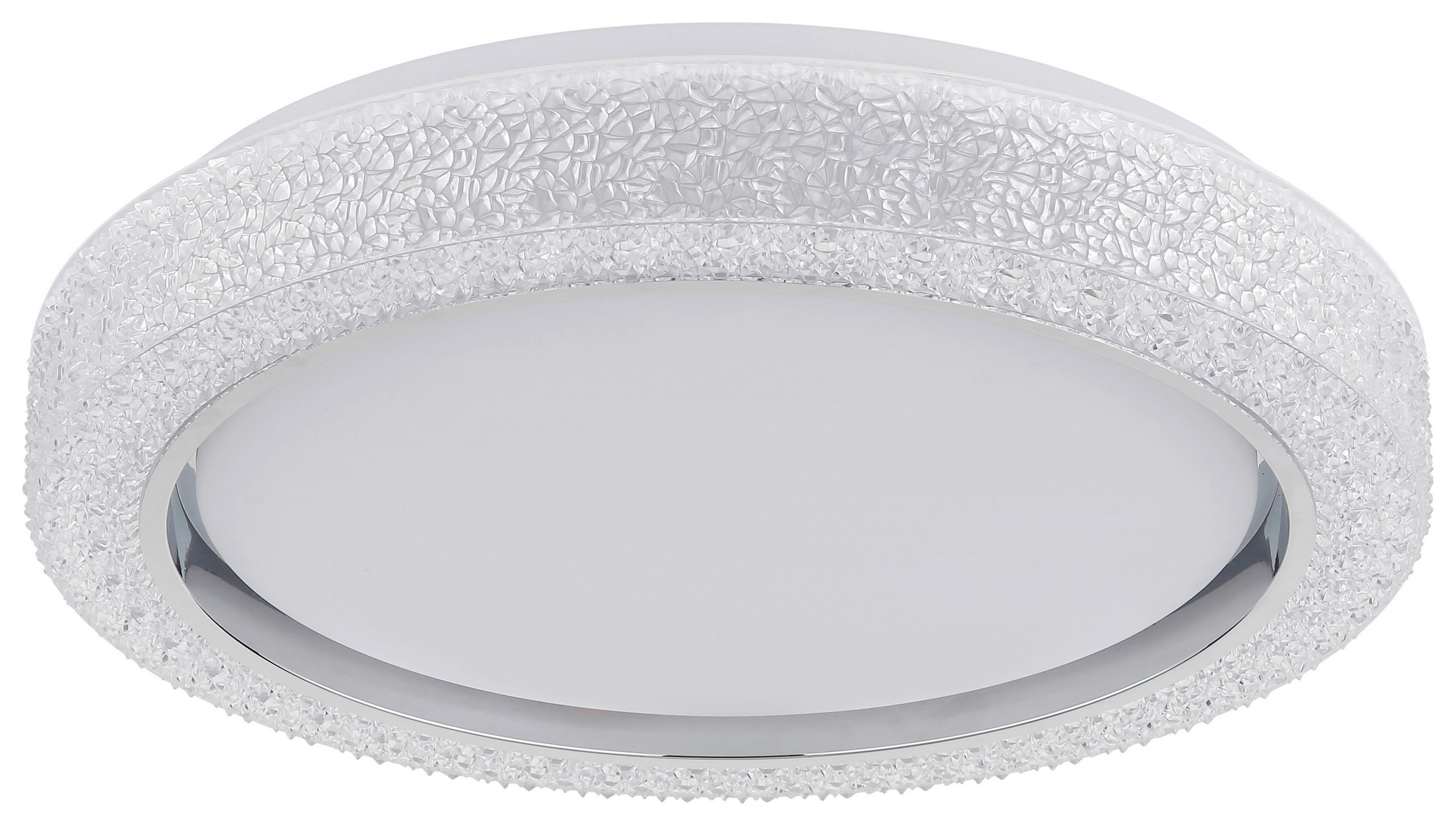 LED-DECKENLEUCHTE LIAMI 40/8 cm  - Weiß, Design, Kunststoff/Metall (40/8cm)