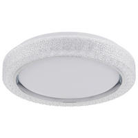 LED-DECKENLEUCHTE LIAMI 40/8 cm  - Weiß, Design, Kunststoff/Metall (40/8cm)