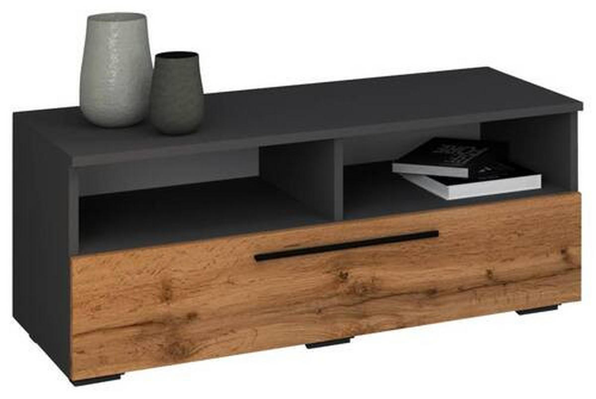 LOWBOARD 95/39/40 cm  - Honigeiche/Anthrazit, Modern, Holzwerkstoff/Kunststoff (95/39/40cm) - MID.YOU