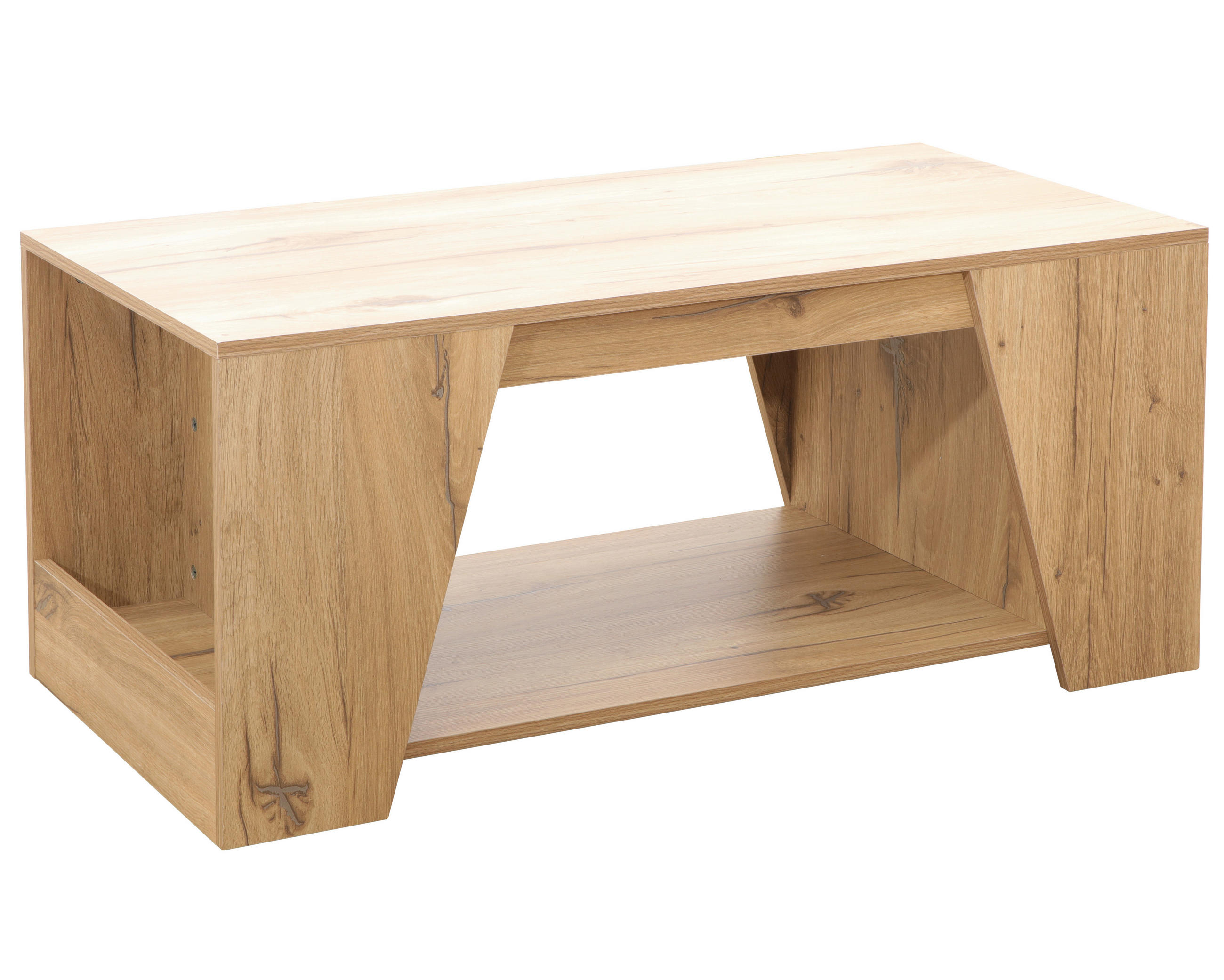 COUCHTISCH 100/50/45 cm rechteckig Eichefarben  - Eichefarben, Design, Holzwerkstoff (100/50/45cm) - MID.YOU