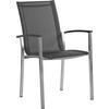 STAPELSESSEL Anthrazit, Graphitfarben, Grau  - Anthrazit/Graphitfarben, Design, Textil/Metall (55,5/95/68cm) - Stern