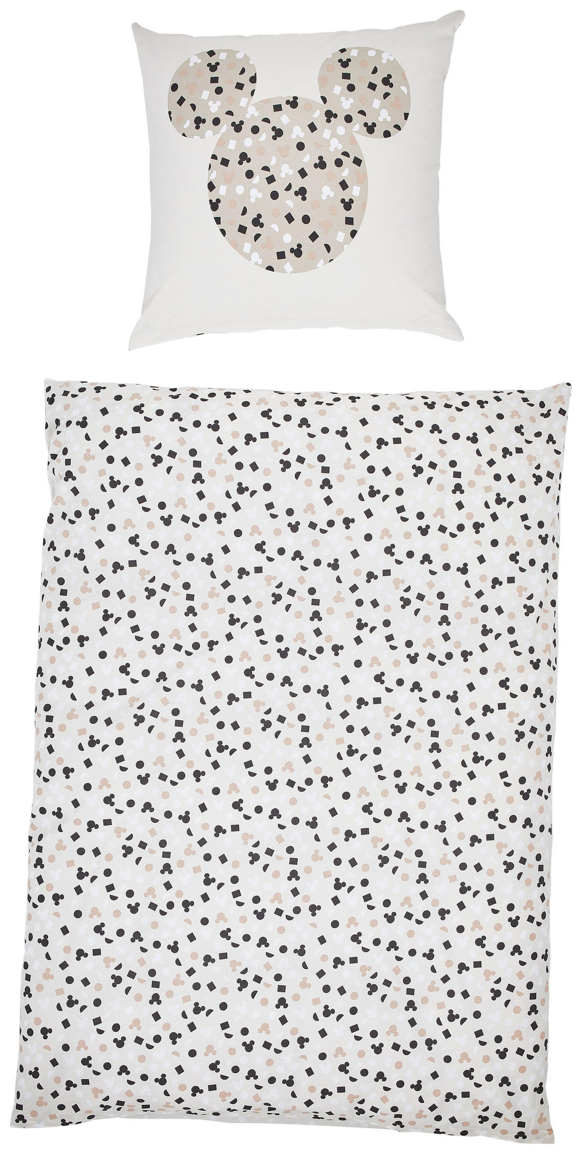 POSTEĽNÁ BIELIZEŇ PRE MLÁDEŽ, renforcé, krémová, 135/200 cm - krémová, Basics, textil (135/200cm) - Disney