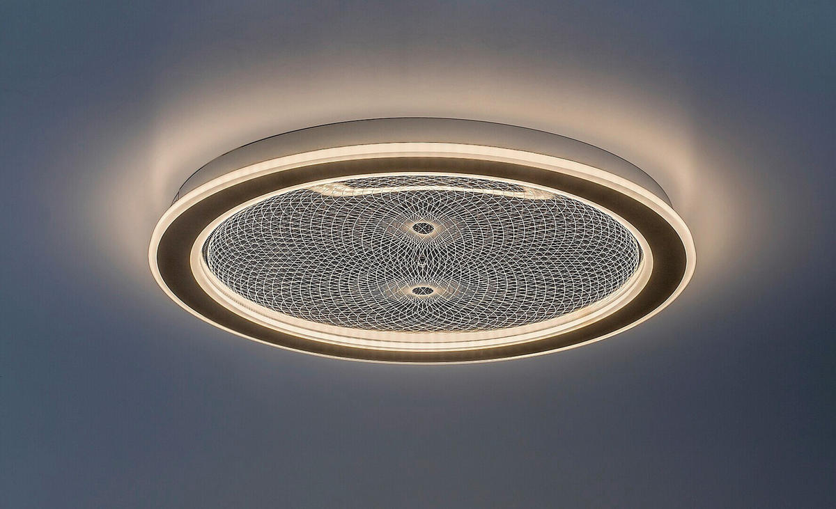 LED PLAFONJERA ZOFRAEL  - prozirna/zlatna, Dizajnerski, metal/plastika (51/6cm)