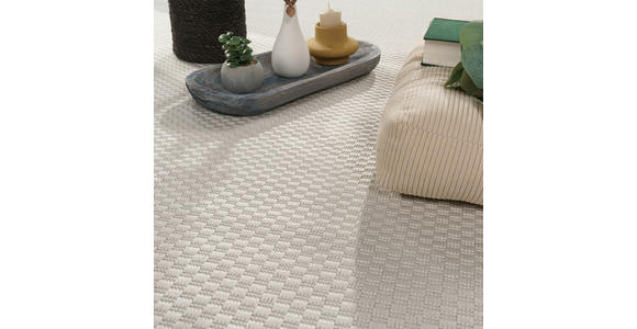 OUTDOORTEPPICH 240/340 cm Columbia Meliert Weiß  - Weiß, Design, Textil (240/340cm) - Novel