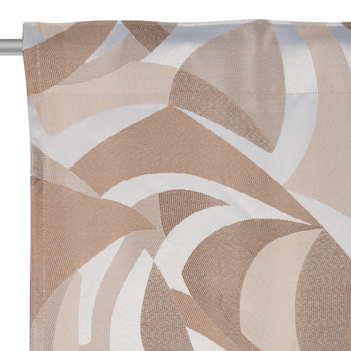 HOTOVÝ ZÁVĚS, neprůsvitné, 140/245 cm - hnědá/šedohnědá, Trend, textil (140/245cm) - Esposa