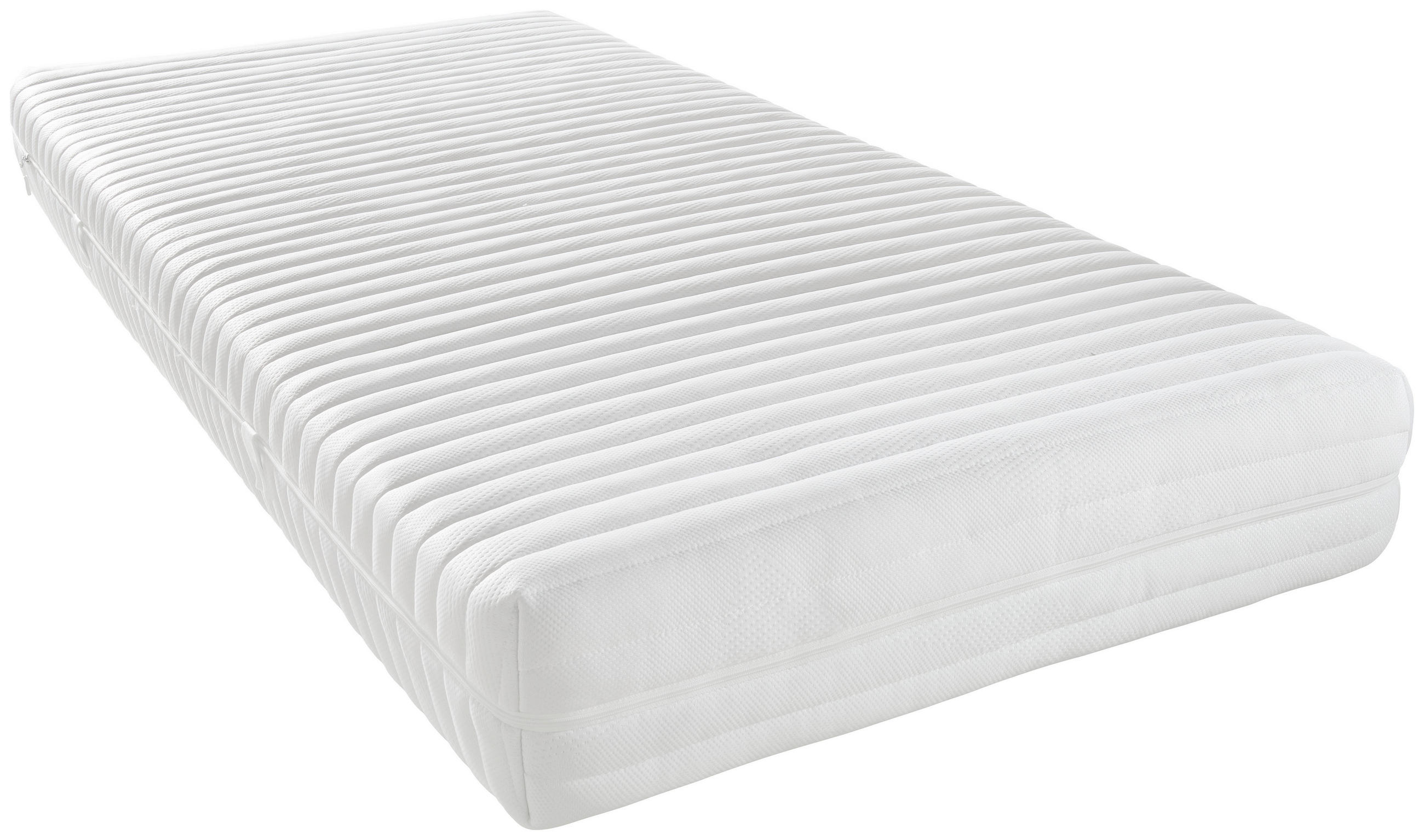 KALTSCHAUMMATRATZE 180/200 cm Höhe ca. 20 cm  - Weiß, Basics, Textil (180/200cm) - Sleeptex