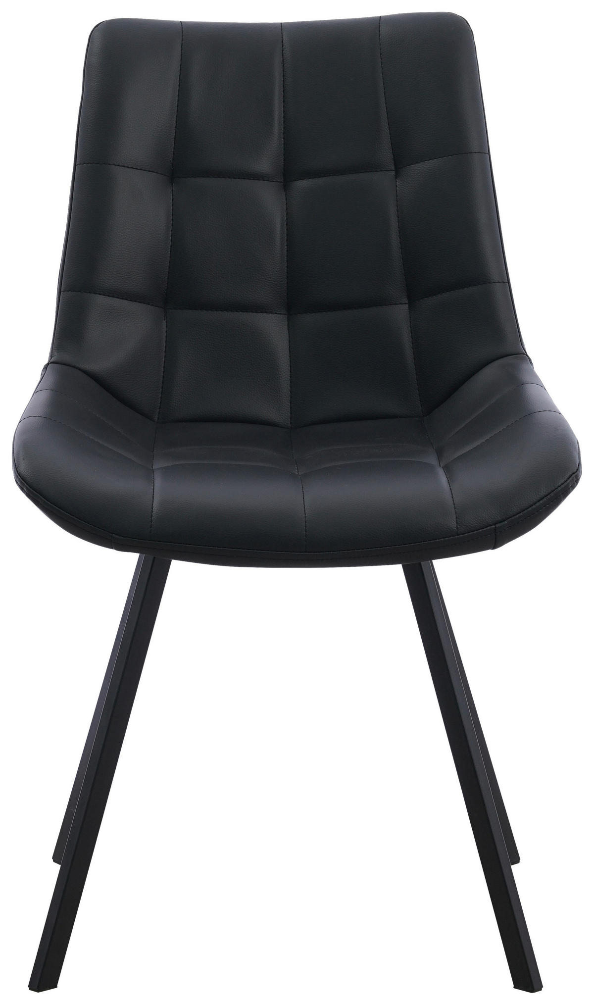 STUHL   Mikrofaser  Schwarz  - Schwarz, MODERN, Textil/Metall (54/86/62cm) - MID.YOU