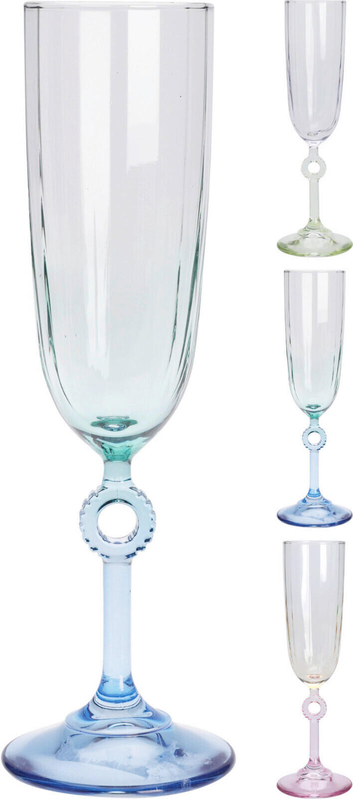 POHÁR 510 ml  - sárga/piros, Üveg (8,8/8,8/12cm)