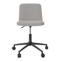 DREHSTUHL Mikrofaser Grau  - Chromfarben/Schwarz, Design, Kunststoff/Textil (59/76/56cm) - MID.YOU