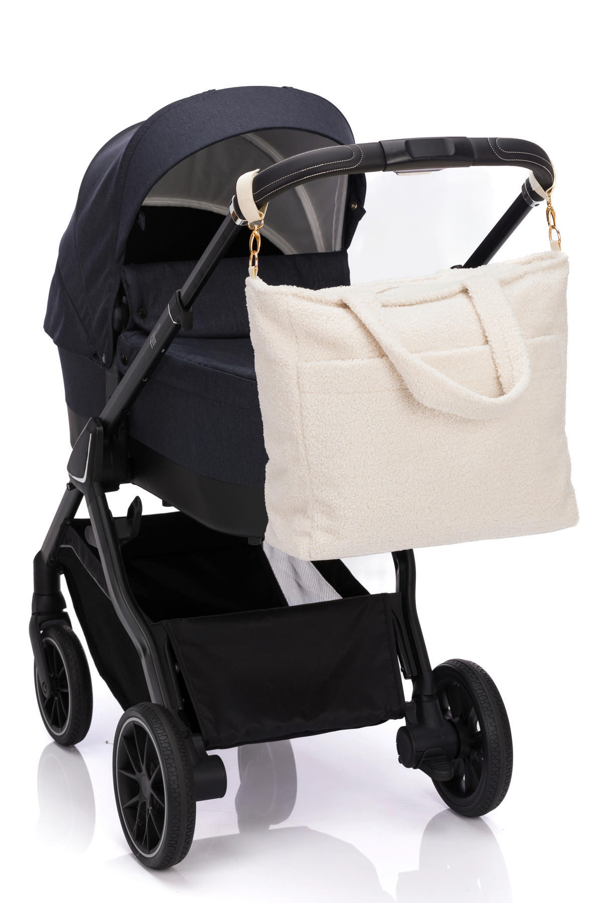 WICKELTASCHE Flauschi/Teddy  - Beige, Trend, Textil (39/36/15cm) - Jimmylee