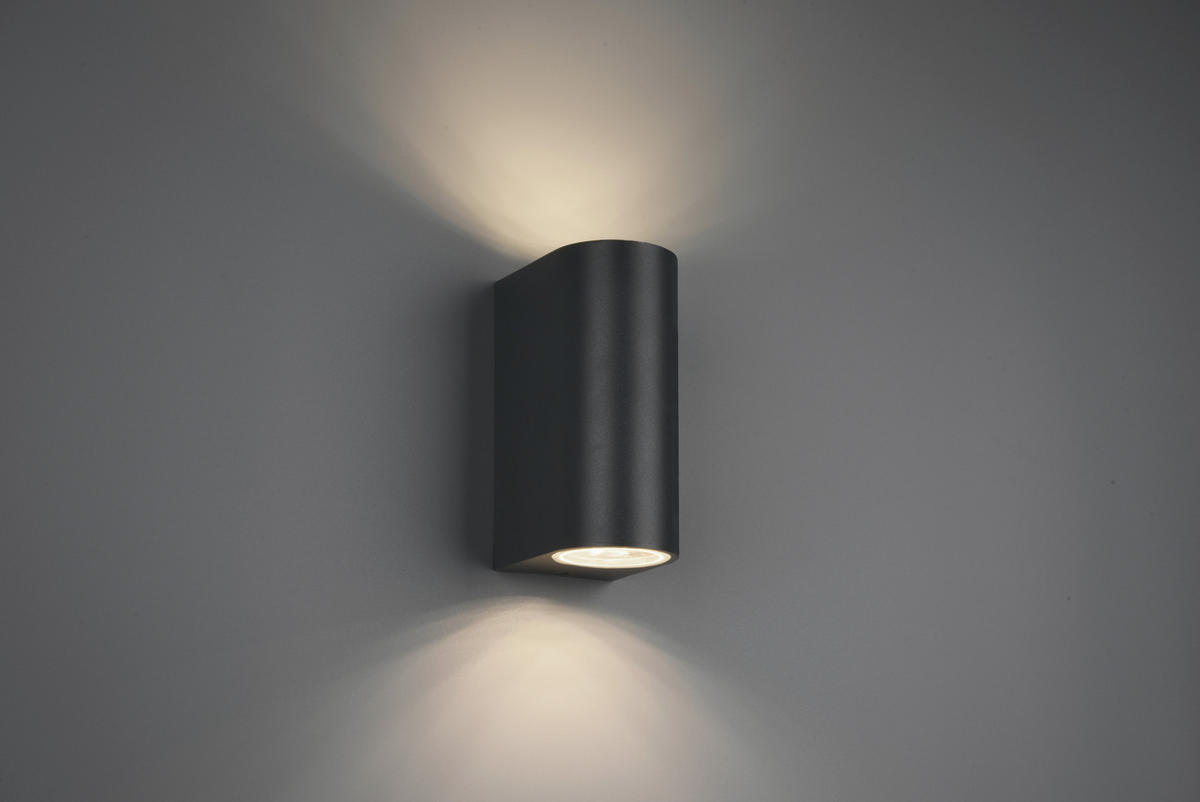 VÄGGLAMPA FÖR UTOMHUS 7/15 cm   - antracit, Basics, metall (7/15cm) - Trio Leuchten