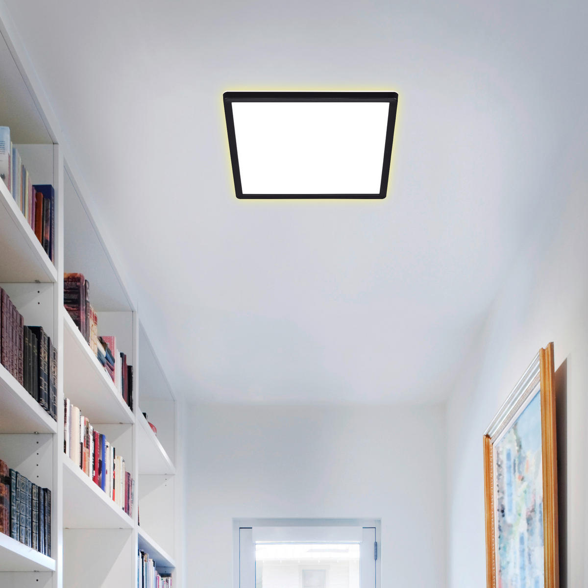LED-PANEEL 29,3/29,3/2,8 cm   - Schwarz, Design, Kunststoff (29,3/29,3/2,8cm) - Briloner