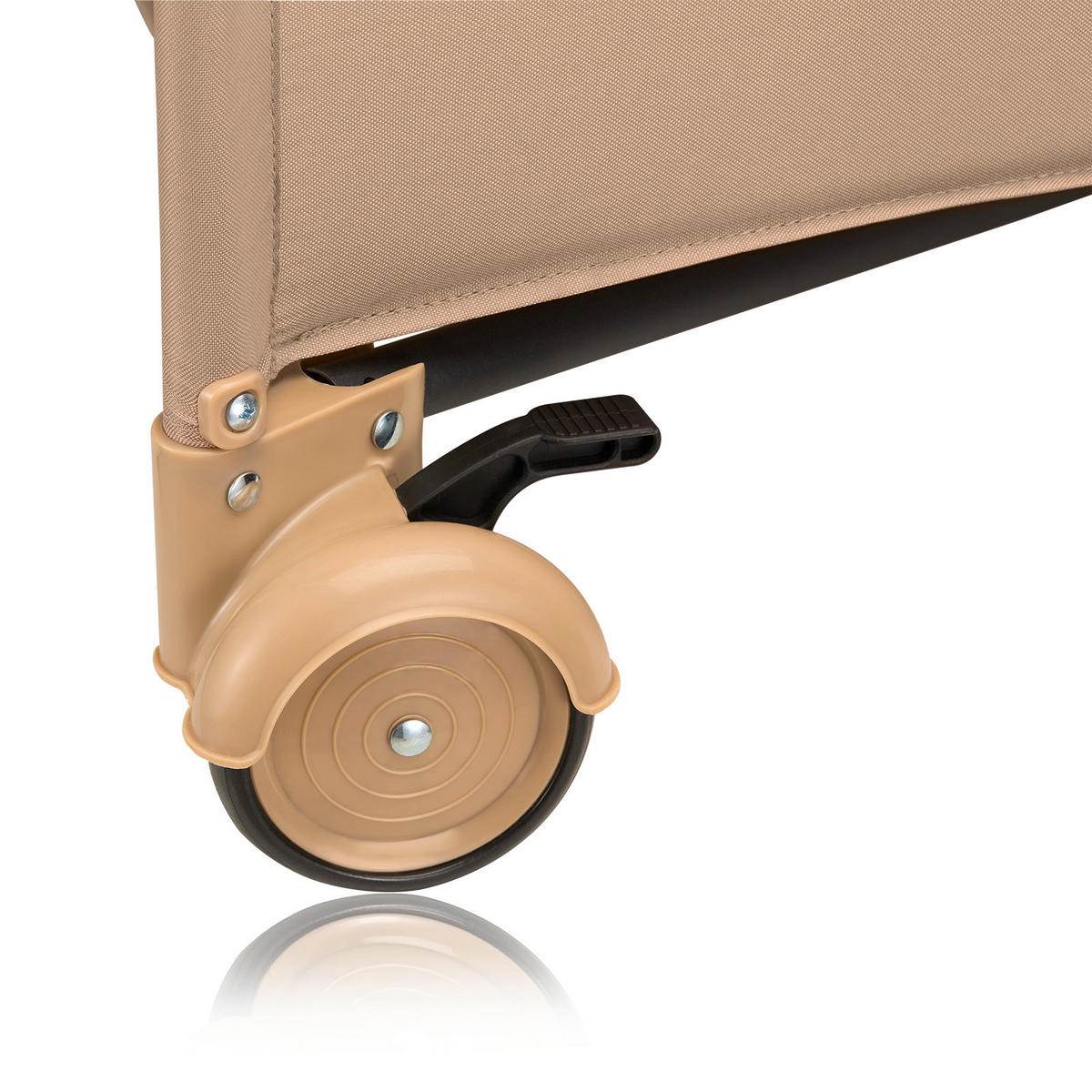 REISEBETT Jasmin Easy Fold Beige  - Beige, Basics, Kunststoff (123/67/74.9cm) - Lionelo