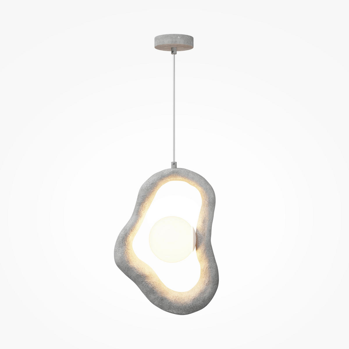 PENDELLEUCHTE Opus 27.5/340.5/12 cm  - Grau, Design, Metall (27.5/340.5/12cm) - MAYTONI