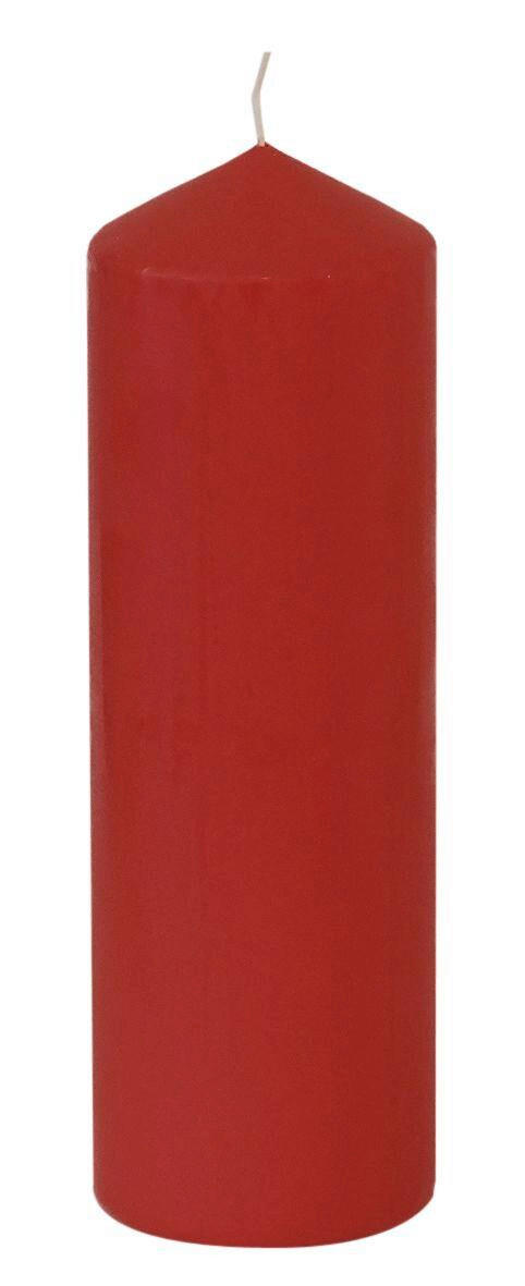 STUMPENKERZE  - Rot, Basics (8,7/28cm) - Steinhart