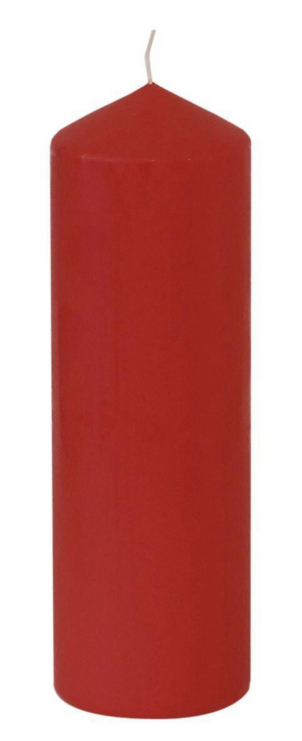 STUMPENKERZE 8,7/28 cm  - Rot, Basics (8,7/28cm)
