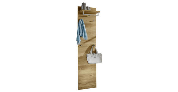 GARDEROBENPANEEL in 42/183/27 cm - Eichefarben, Design, Holz (42/183/27cm) - Novel