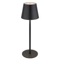 AKKU-TISCHLEUCHTE 11,5/36 cm   - Opal/Schwarz, Trend, Kunststoff/Metall (11,5/36cm) - Novel