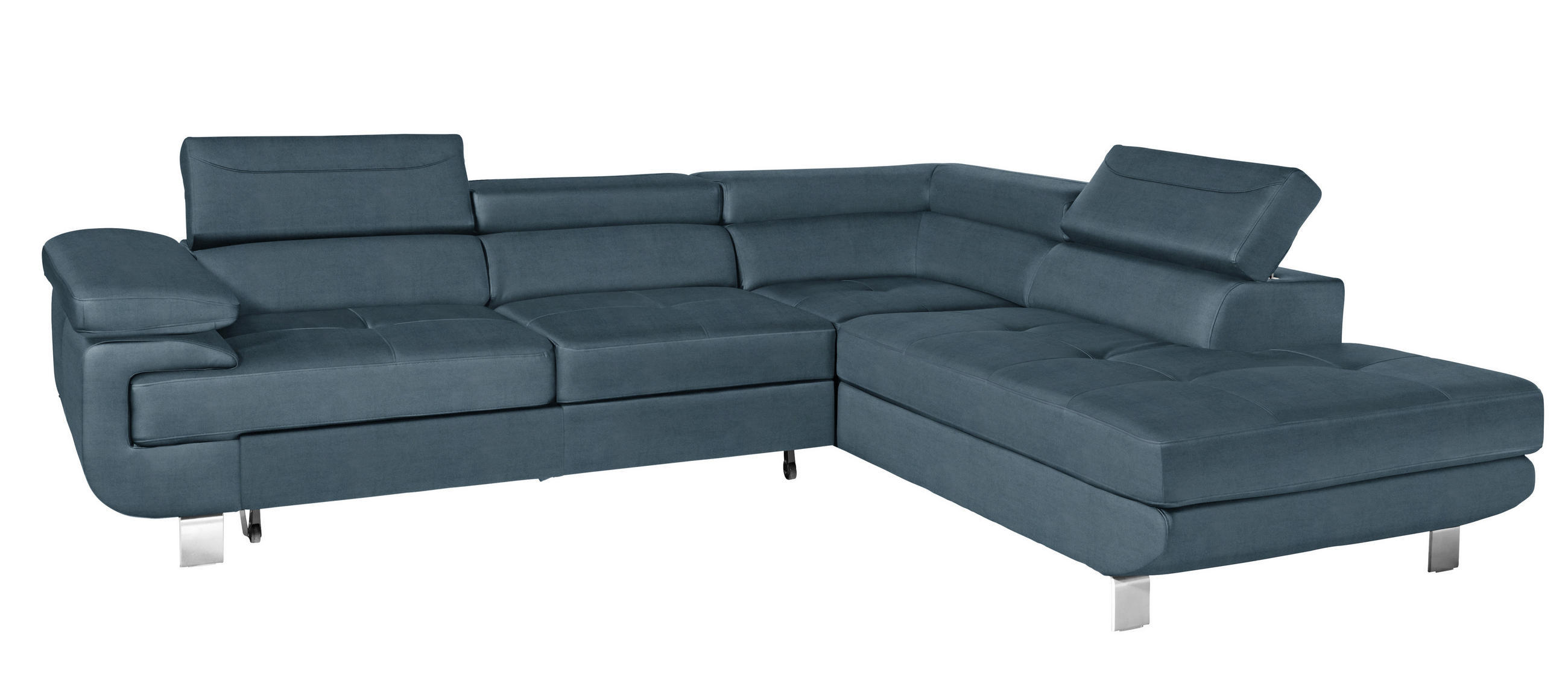 SOFFA i velour turkos  - turkos/kromfärg, Design, metall/textil (275/230cm) - Carryhome