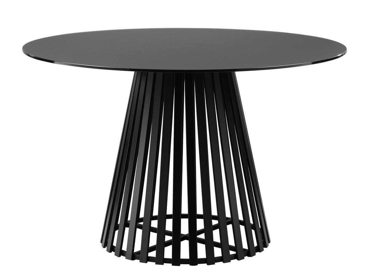 ESSTISCH in Metall, Glas 120/120/75 cm  - Schwarz, Design, Glas/Metall (120/120/75cm) - home24
