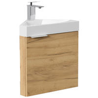 GÄSTEBAD 52,3 cm  - Eichefarben, MODERN, Holzwerkstoff/Stein (52,3cm) - MID.YOU