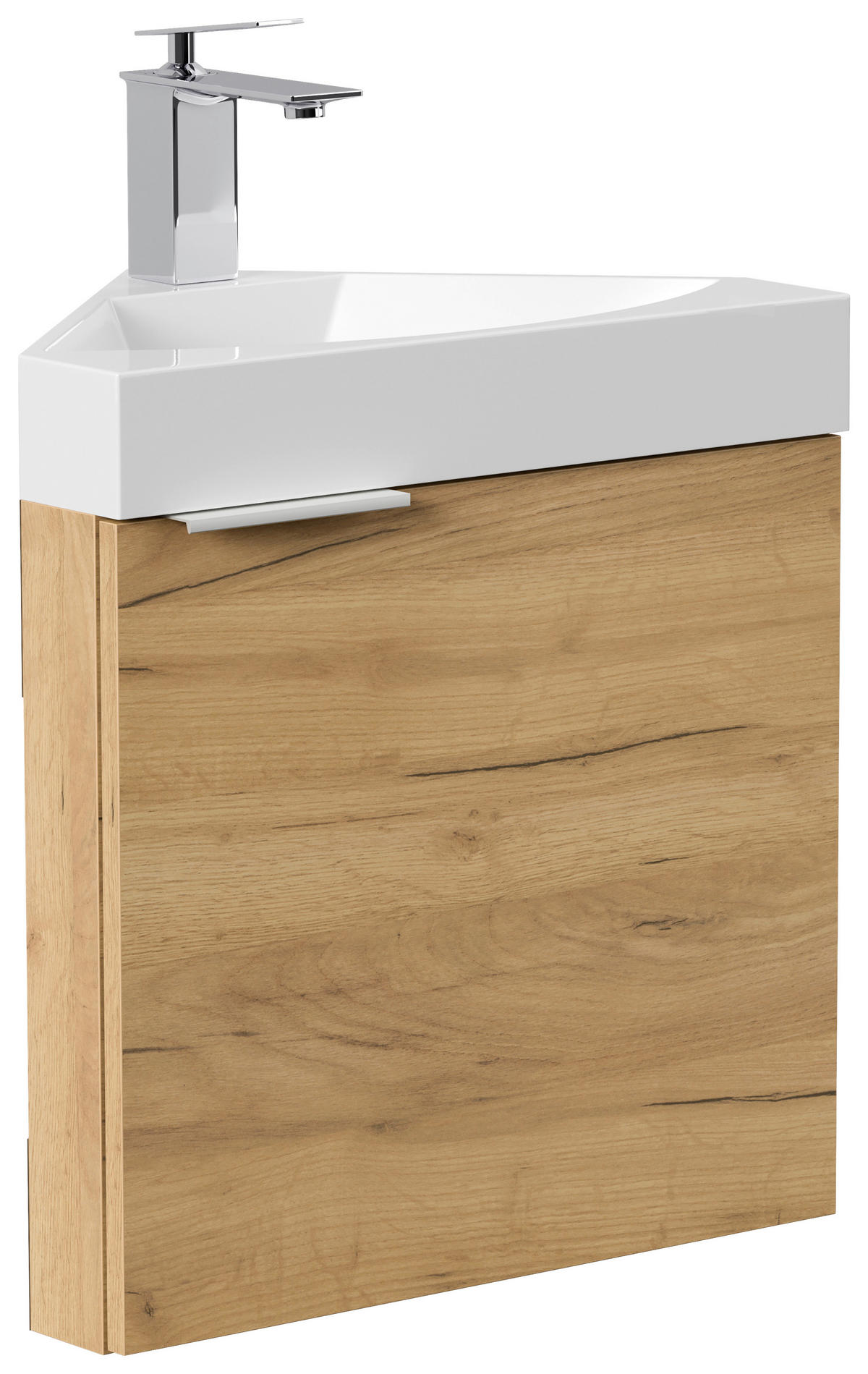 GÄSTEBAD 52,3 cm  - Eichefarben, MODERN, Holzwerkstoff/Stein (52,3cm) - MID.YOU