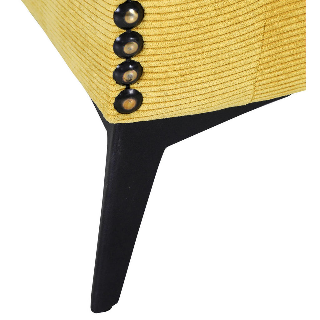 Thumbnail - Sofa, Gelb, Textil, 2,5-Sitzer, Füllung: Polyester, 210x70x100 cm, Wohnzimmer, Sofas & Couches, Sofas