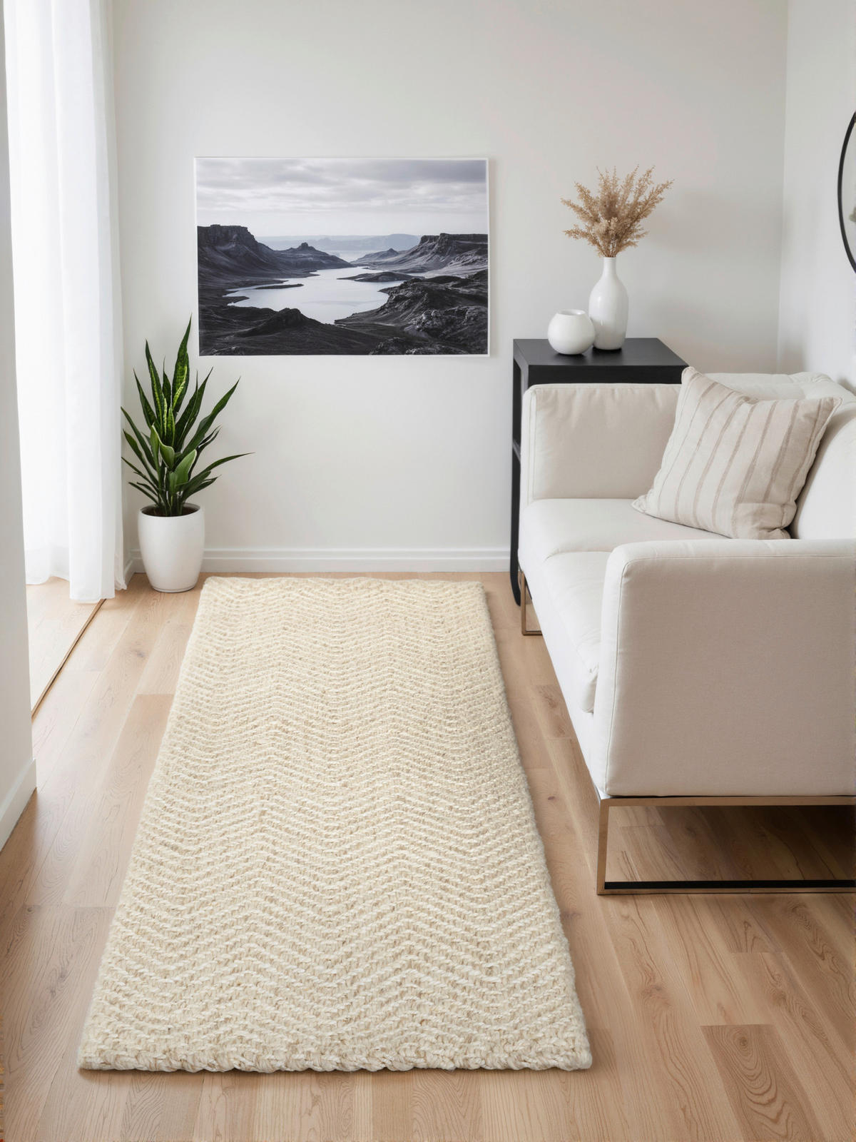 LÄUFER 80/200 cm Majoli  - Creme, Basics, Textil (80/200cm) - Elle Decoration