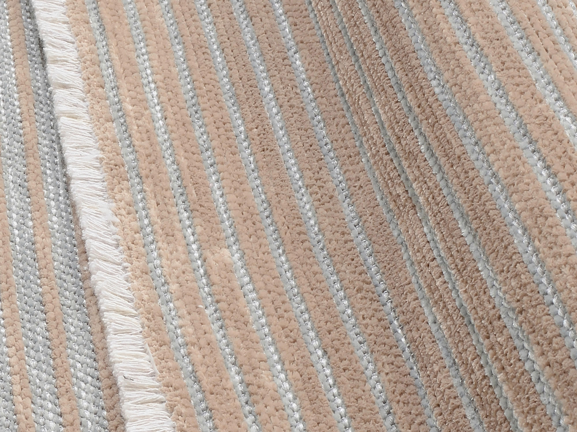 Thumbnail - Novel Sehenswert:, Grau, Beige, Textil, Streifen, rechteckig, 65x130 cm, für Fußbodenheizung geeignet, Teppiche & Böden,...